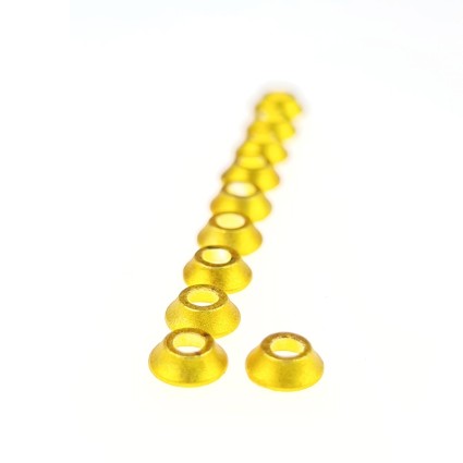Конус Future Fly Tungsten Nano UfoDisc 4.5mm 0.18g Mat Metallic Yellow 10pcs фото 1